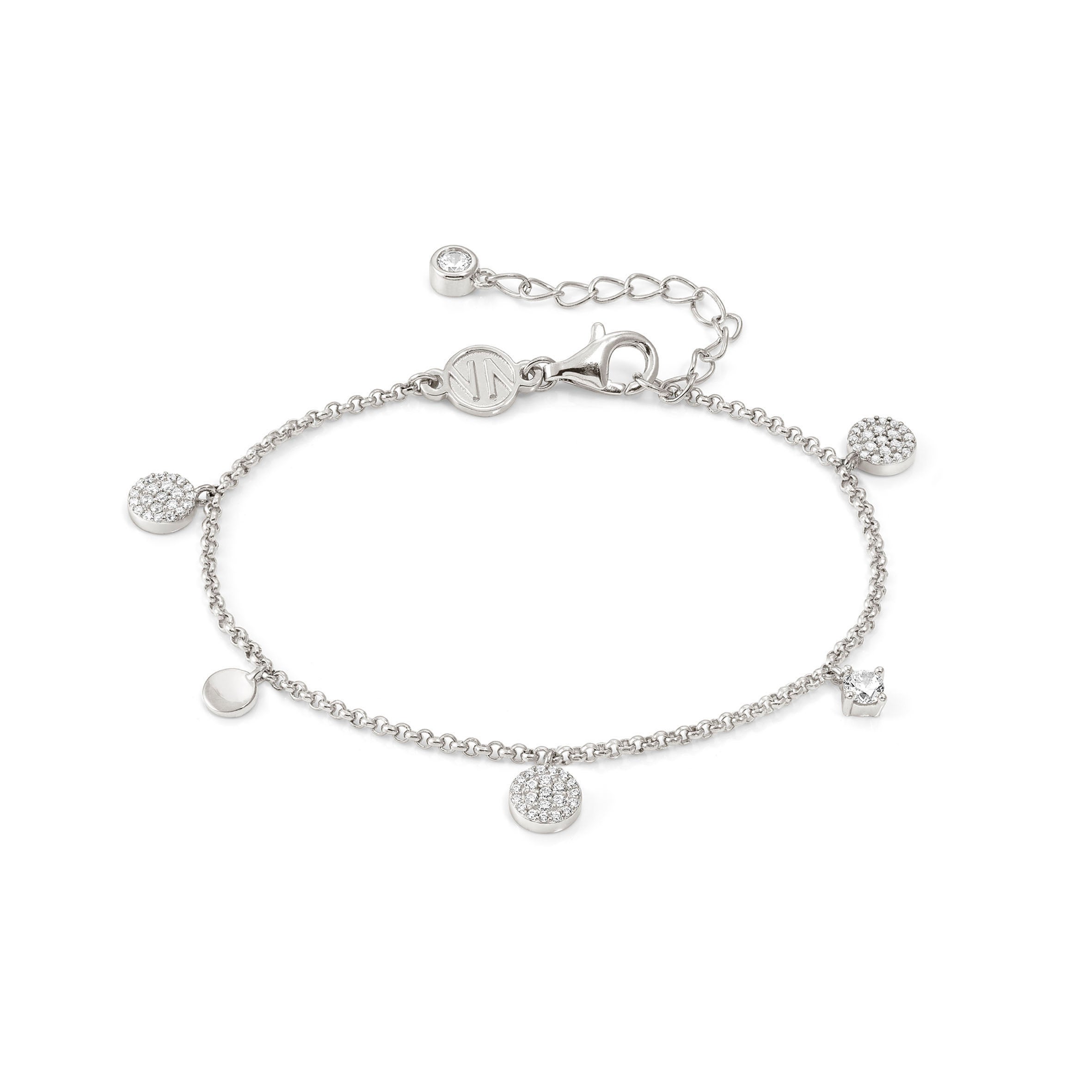 Lucentissima bracelet, Mix Pendents, Circle, CZ