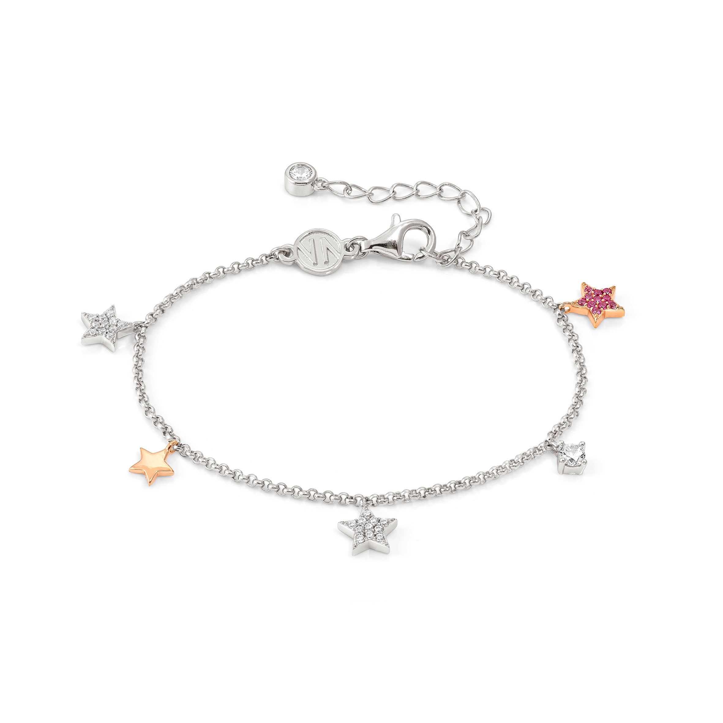 Lucentissima bracelet, Mix pendents Star, CZ