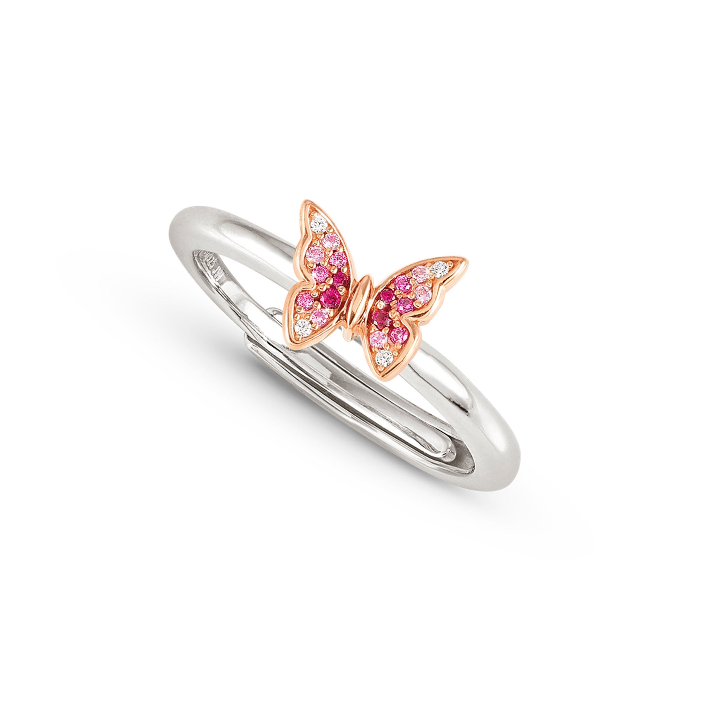 Crysalis ring, small Butterfly with CZ