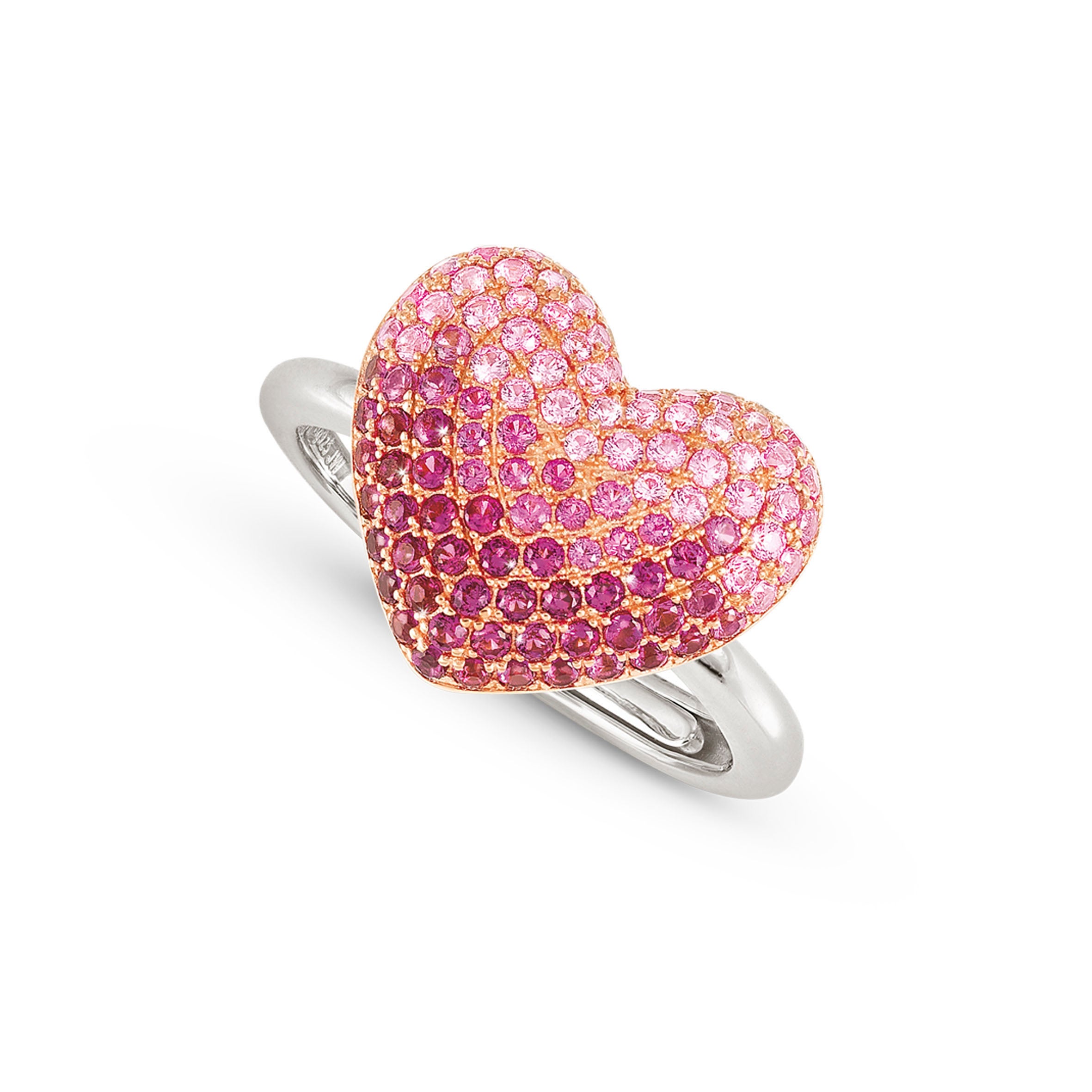 Crysalis ring, Heart with Cubic Zirconia