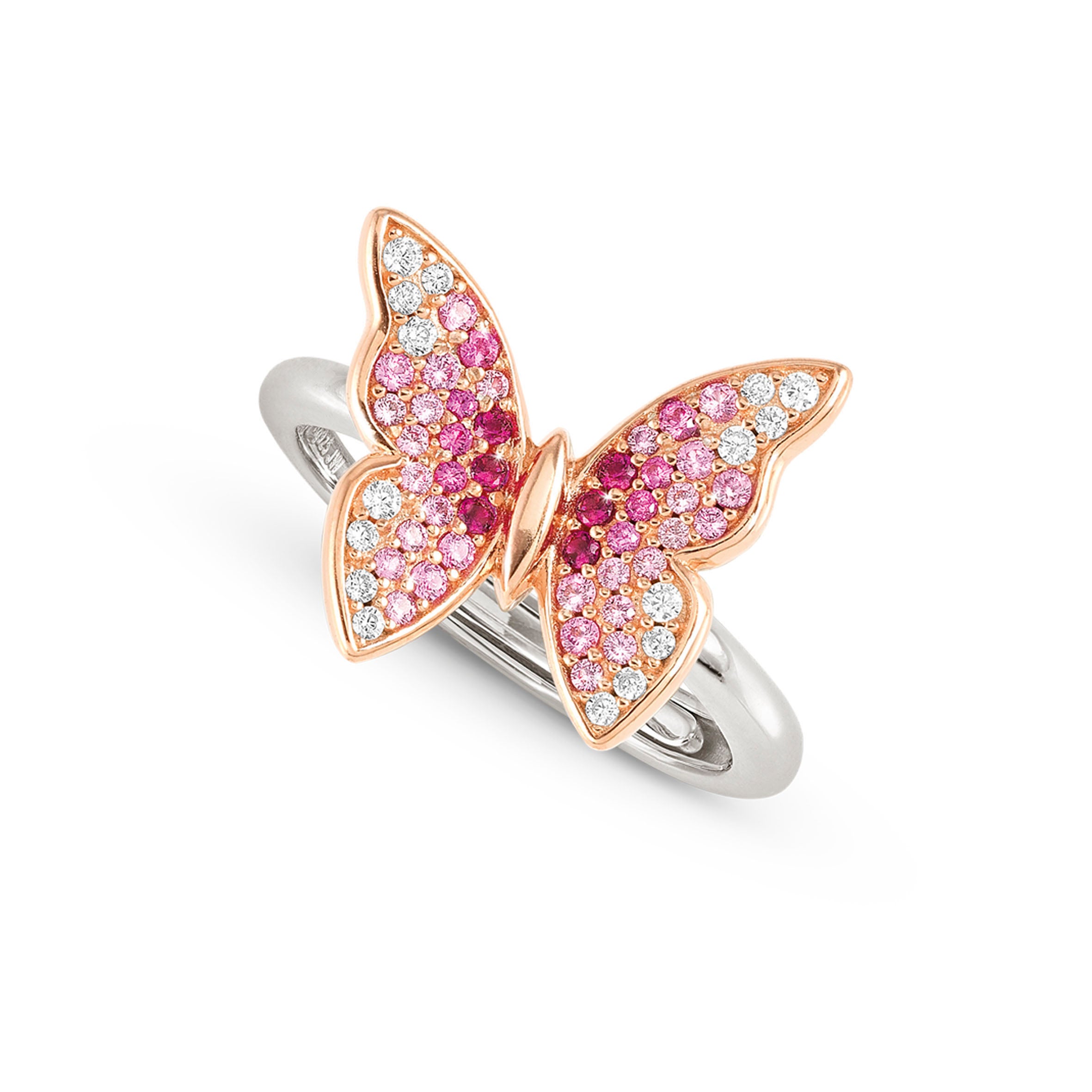 Crysalis ring, Butterfly with Cubic Zirconia