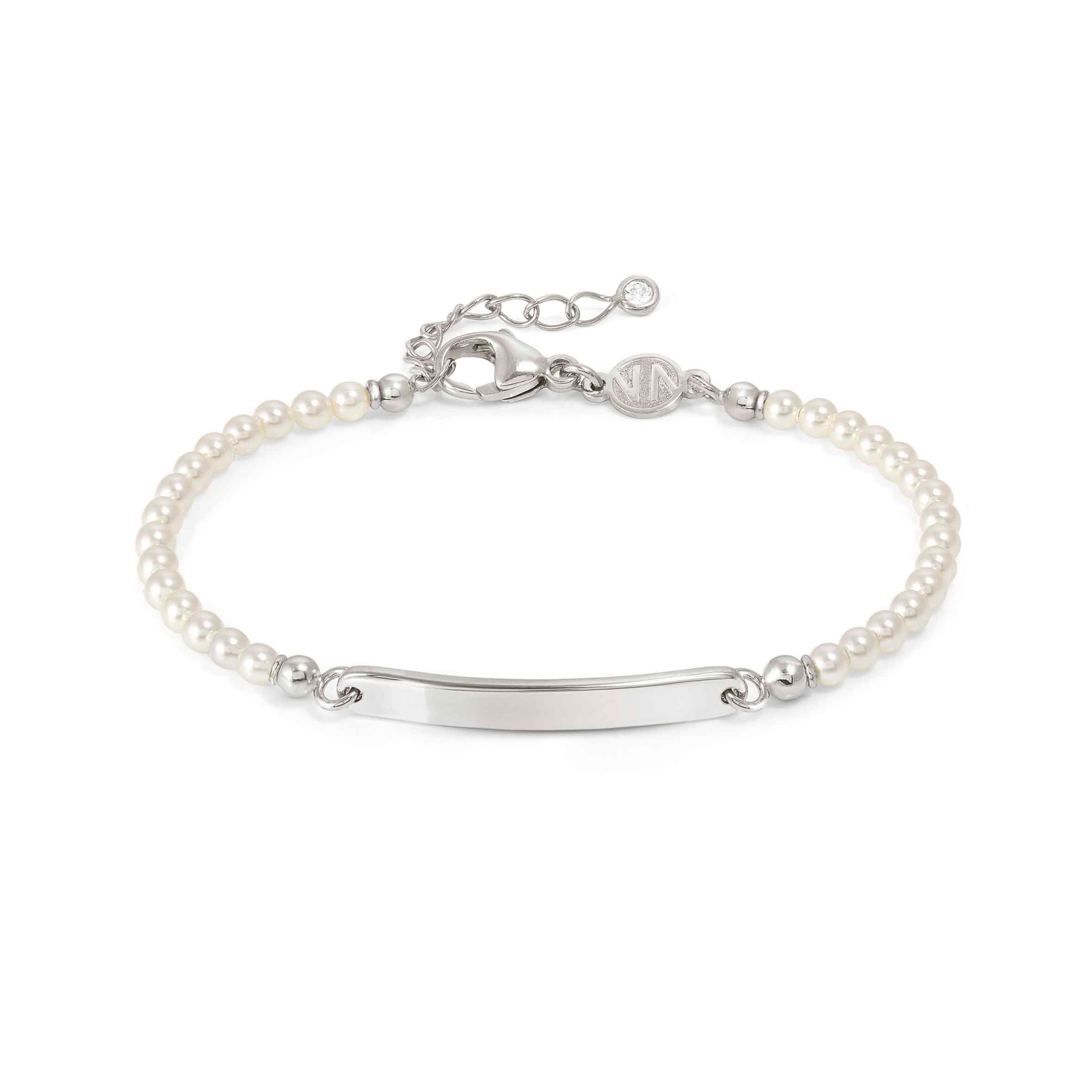 MESSAGGI D’AMORE bracelet, Plate, Pearls