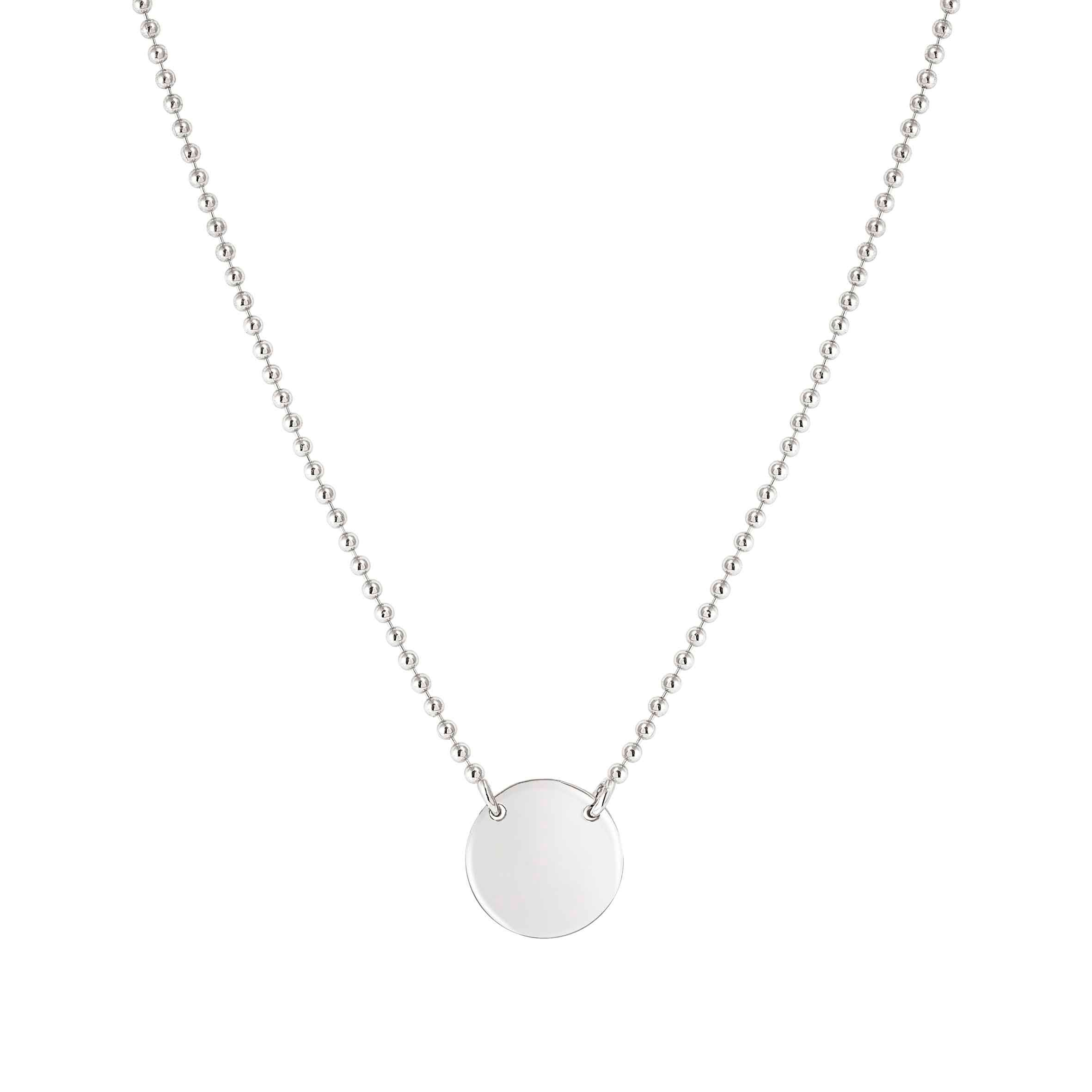 MESSAGGI D’AMORE necklace, Circle plate