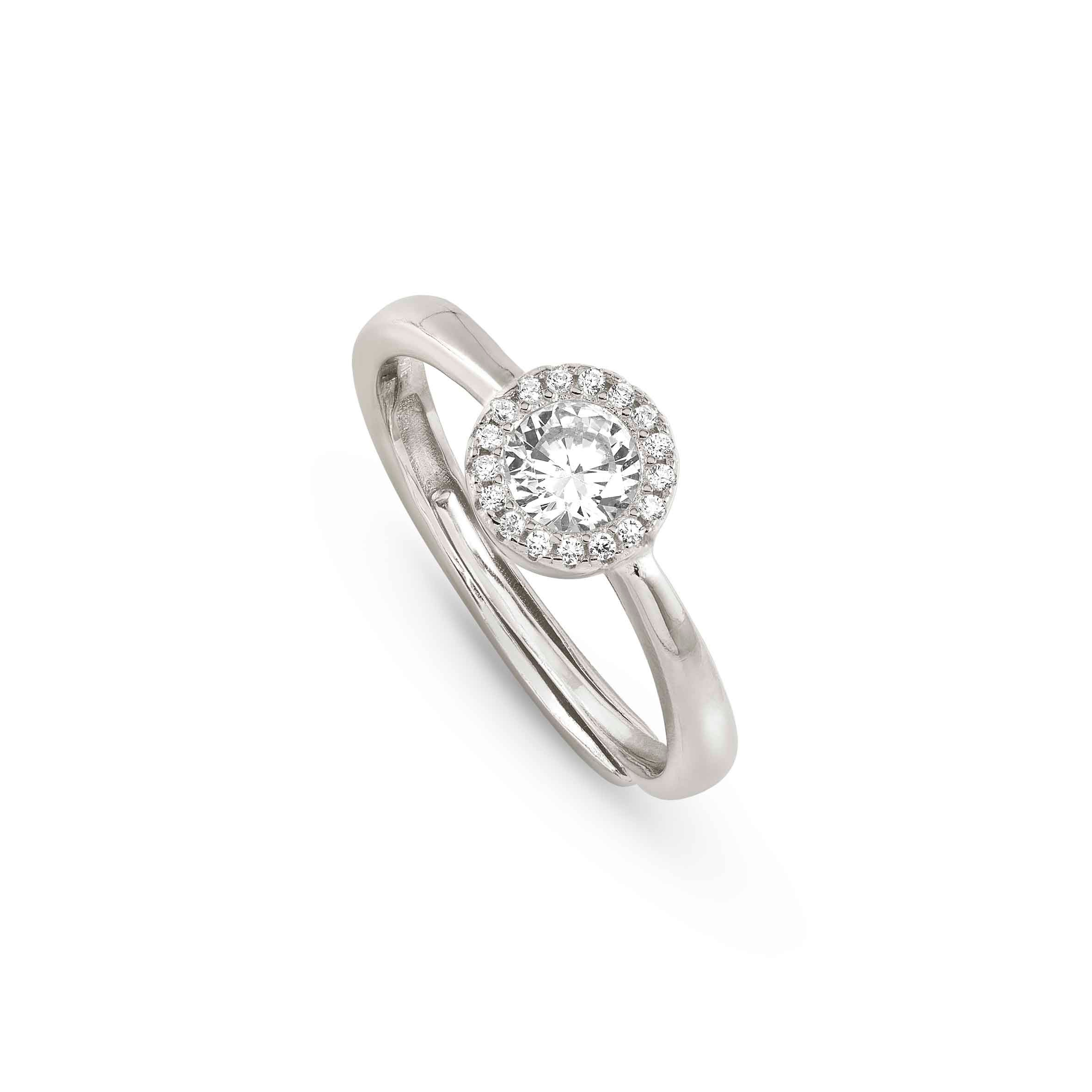SEIDIVINA ring, Solitaire CZ