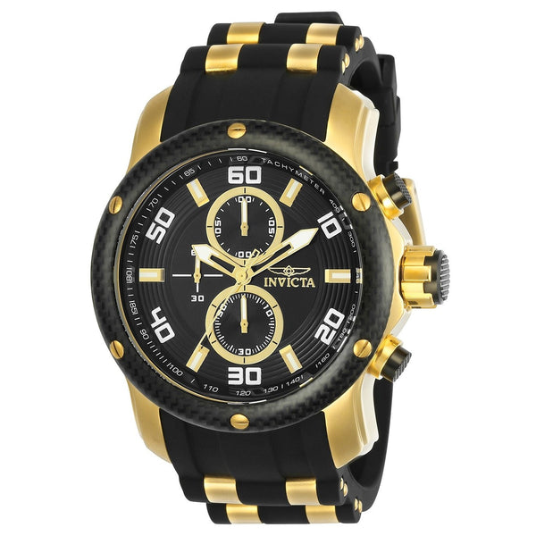 Invicta Men's 24151 Pro Diver Black and Gold-tone Stainless Steel Watch