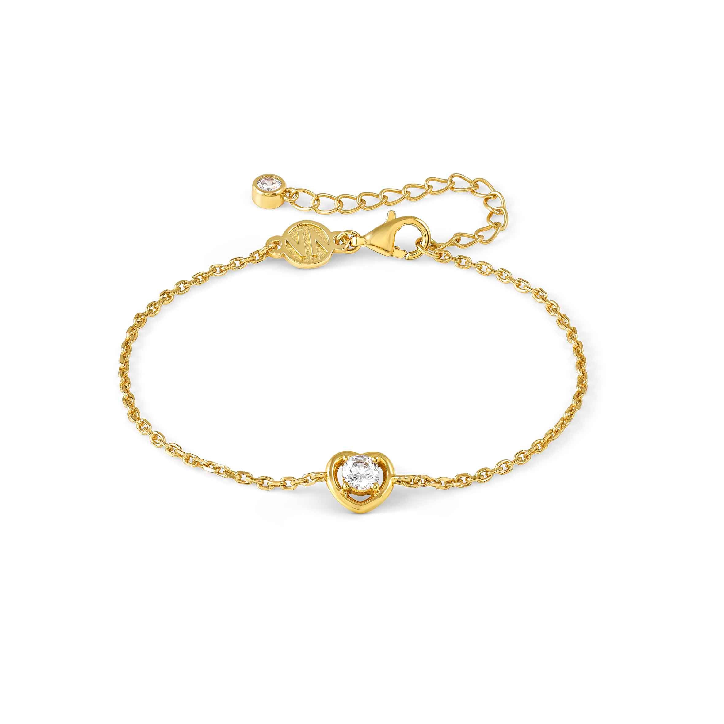 Sterling silver CosmicLove bracelet, yellow gold finish