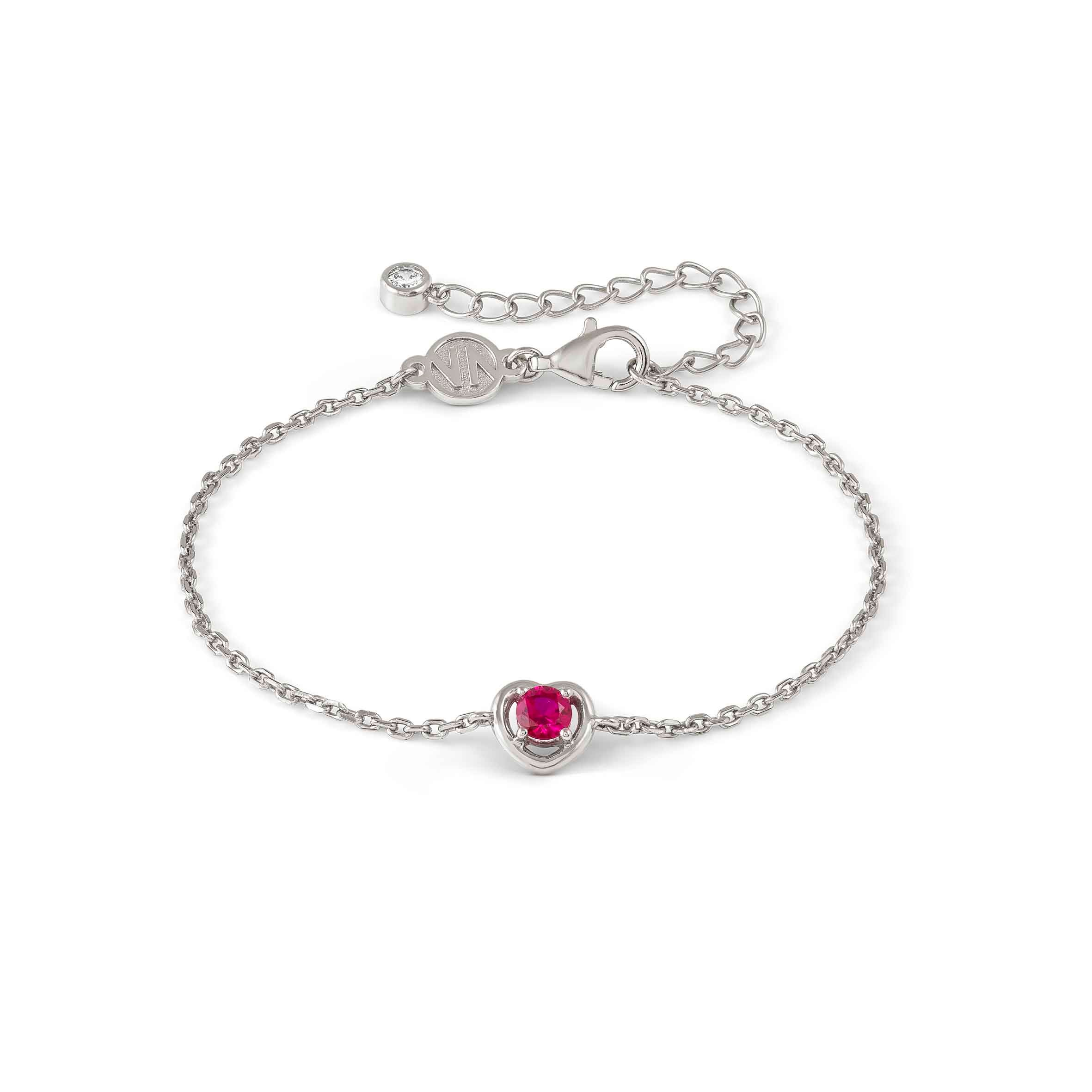 Sterling silver CosmicLove bracelet, coloured Cubic Zirconia