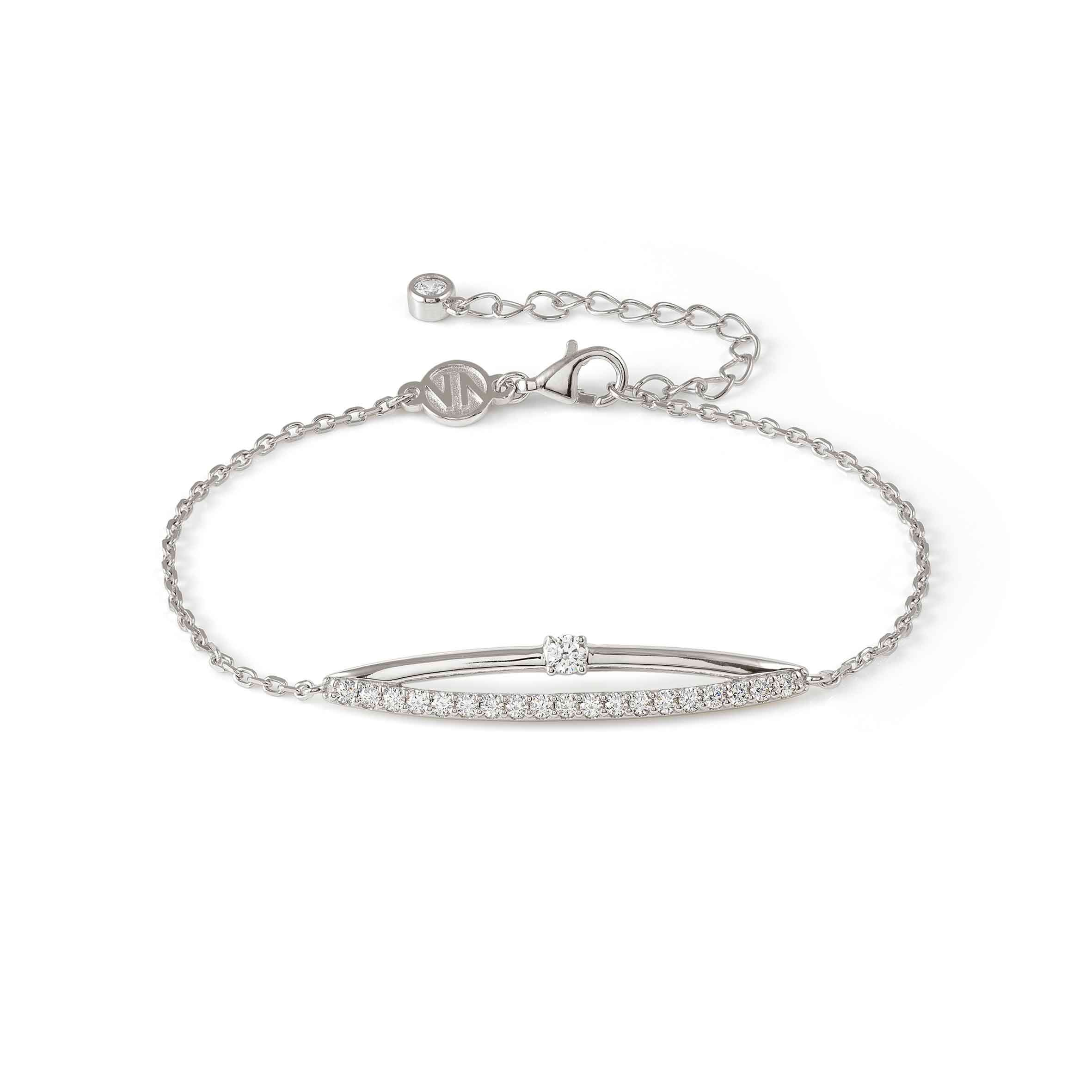 Silver CosmicLove bracelet with Cubic Zirconia