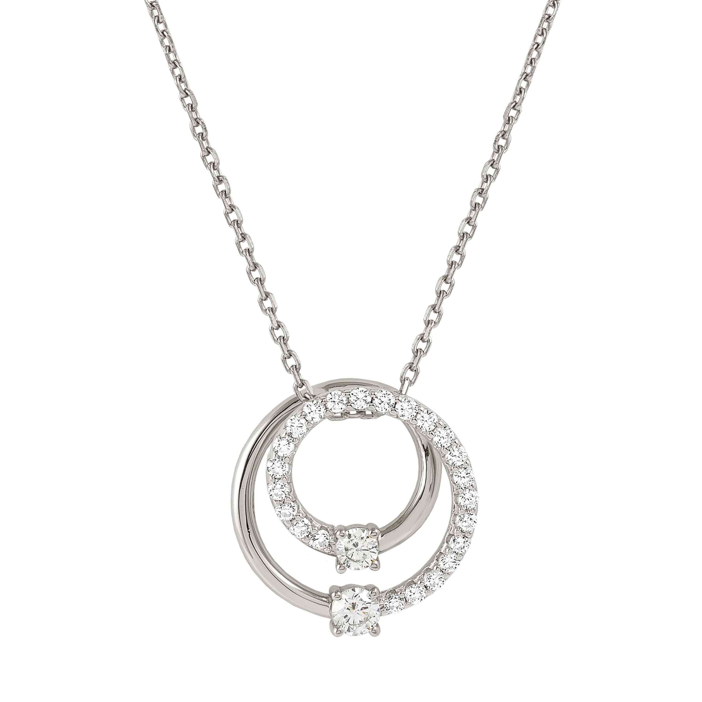 Silver CosmicLove necklace with Cubic Zirconia