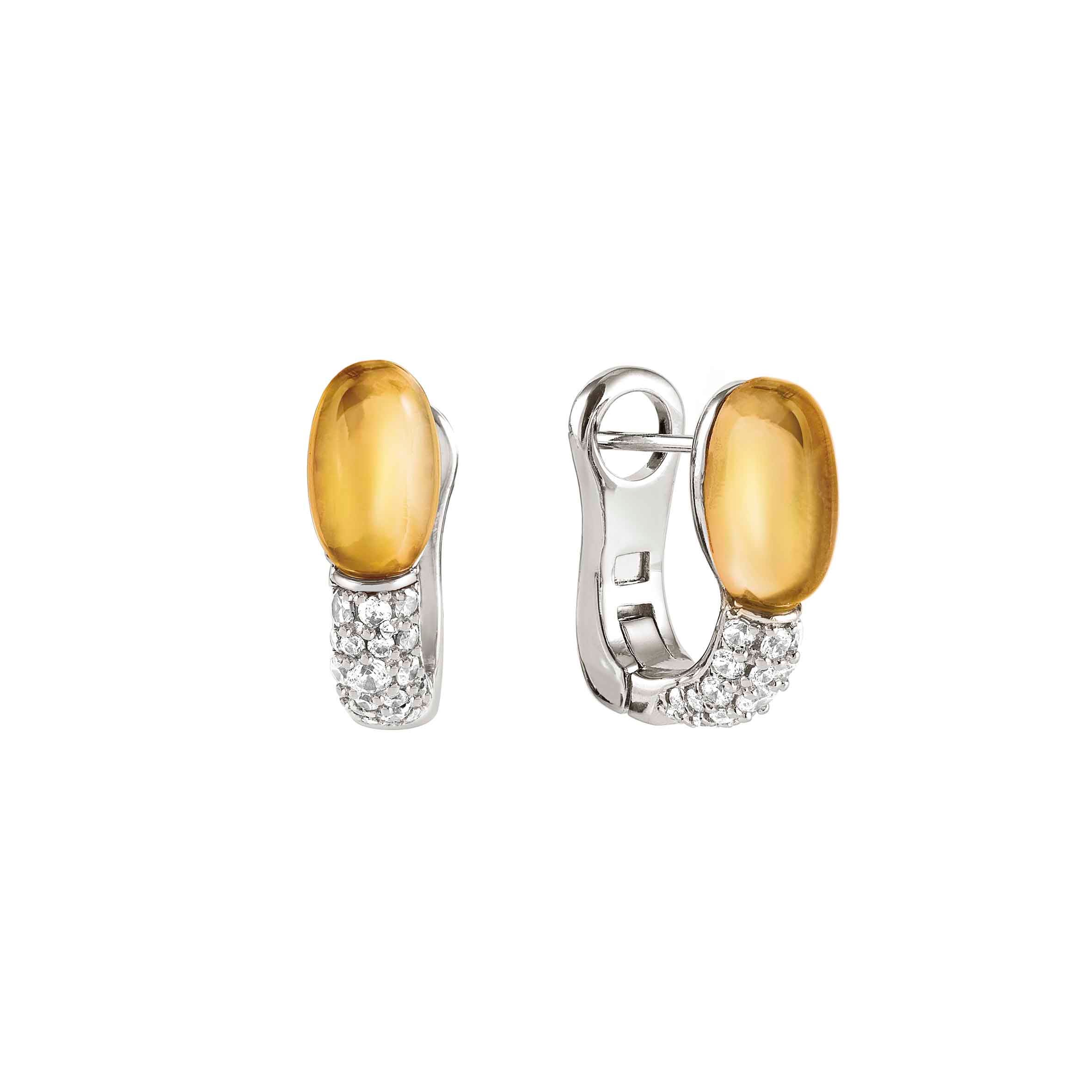 MyRadiance earrings Natural Stones 40 White Topaz