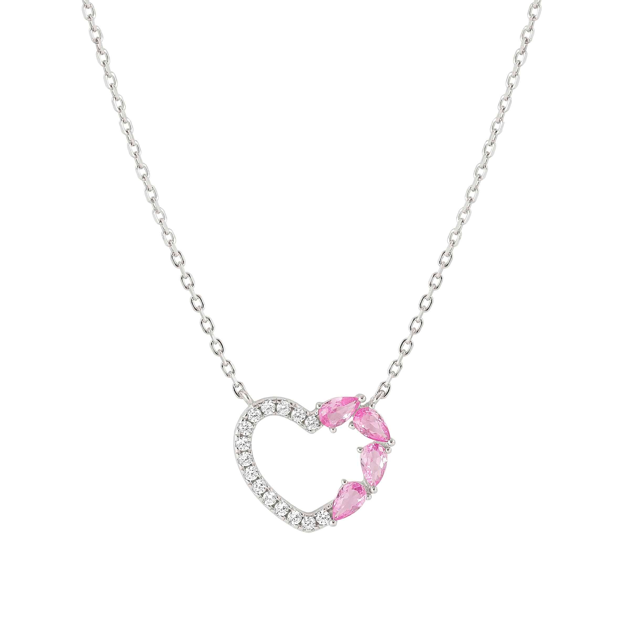 Shine Me Up necklace, Heart and CZ