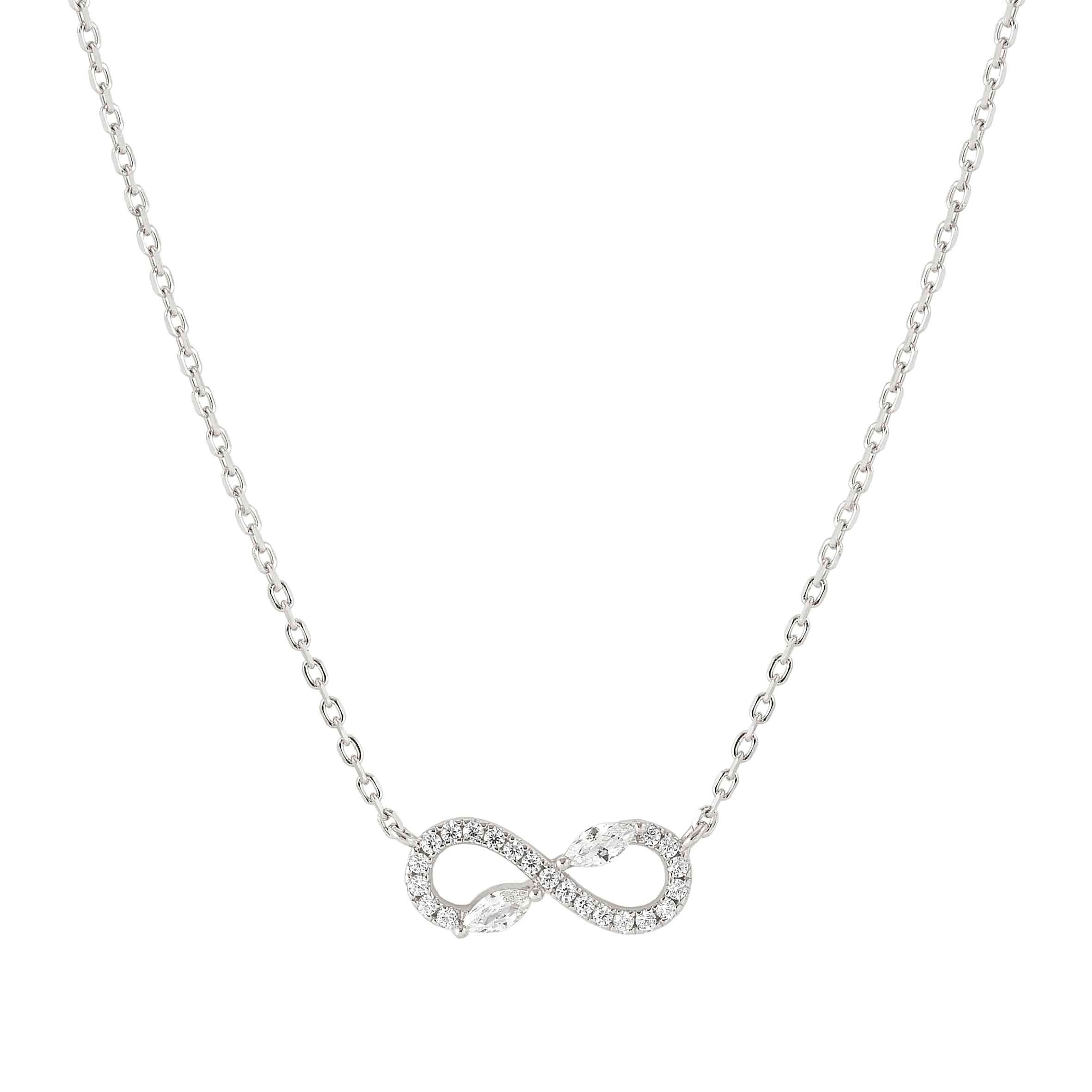 Shine Me Up necklace, Infinity symbol with CZ