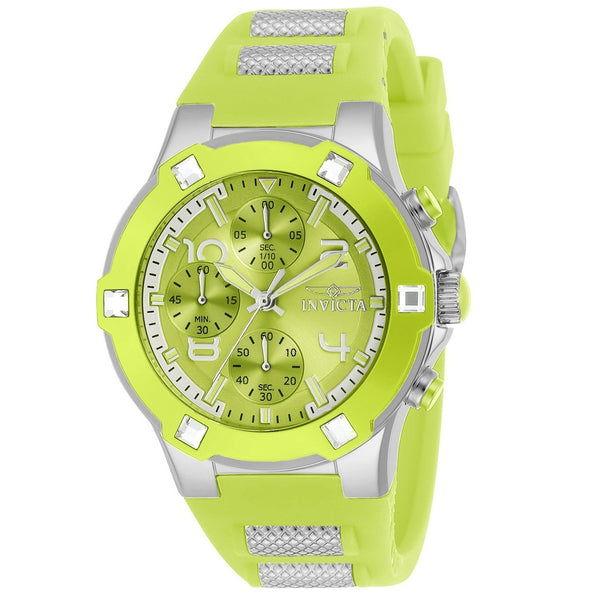 Invicta Women's 24196 Blu Lime Polyurethane and Stainless Steel Watch