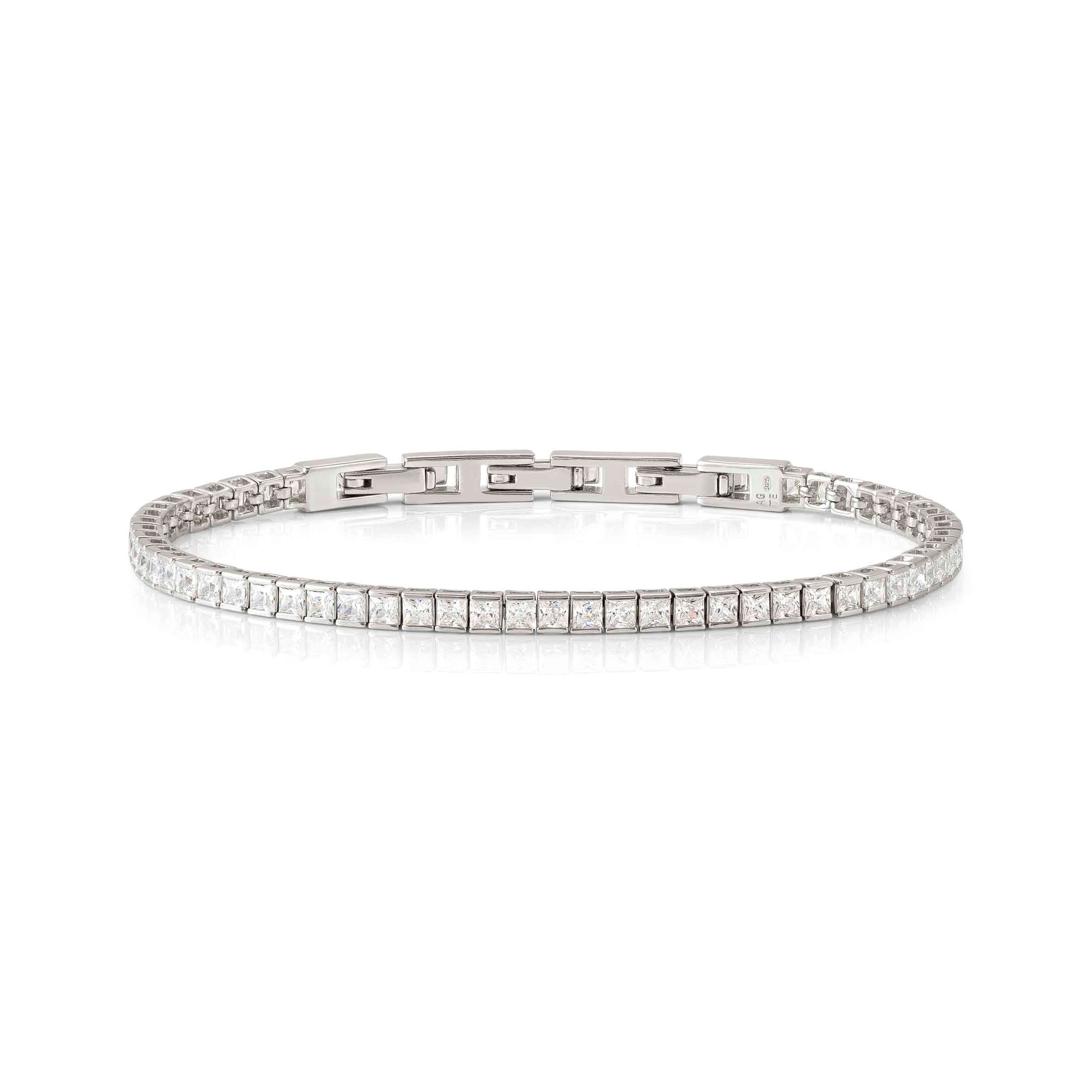 DayToNight silver tennis bracelet
