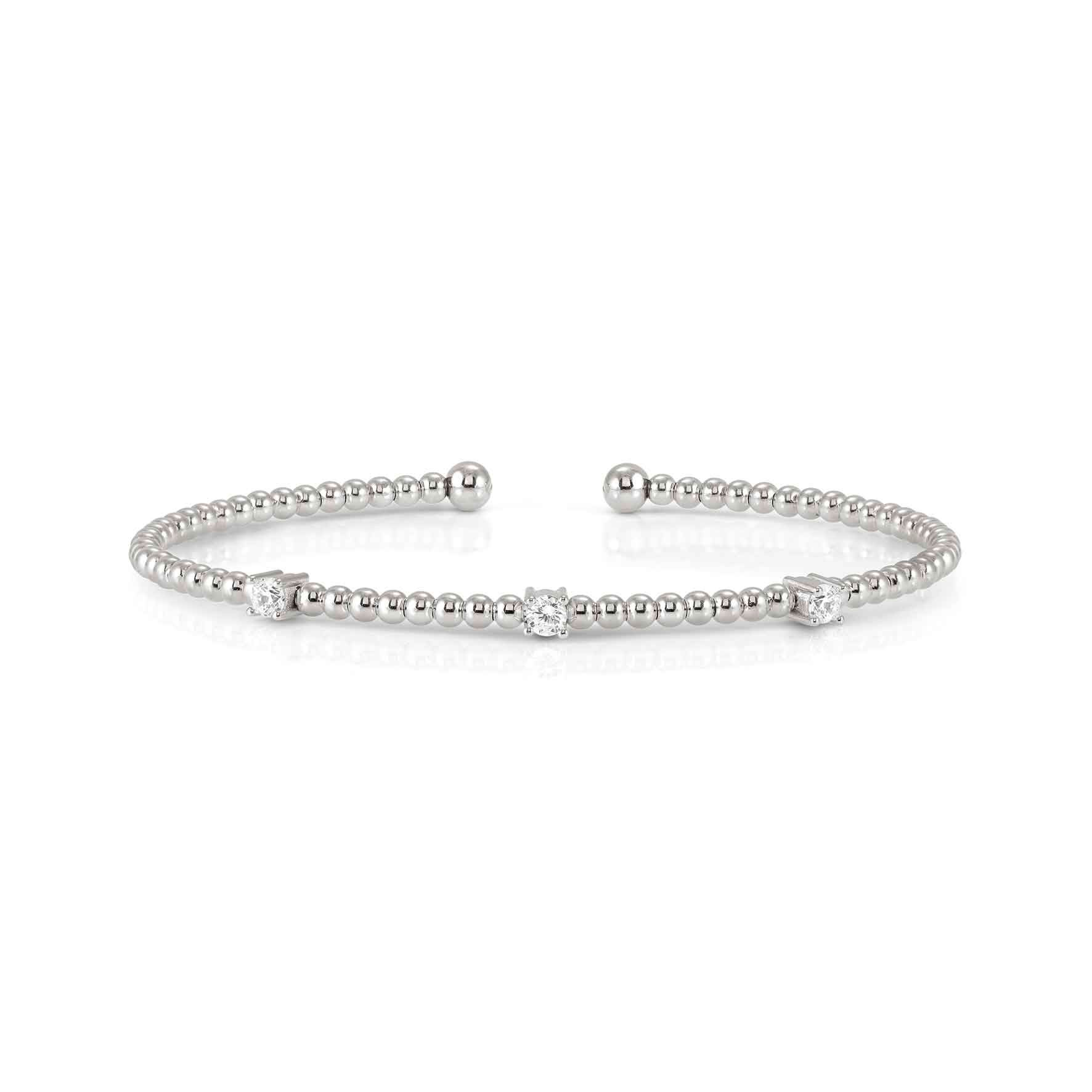 Fashion Era semi-rigid bracelet with 3 CZ