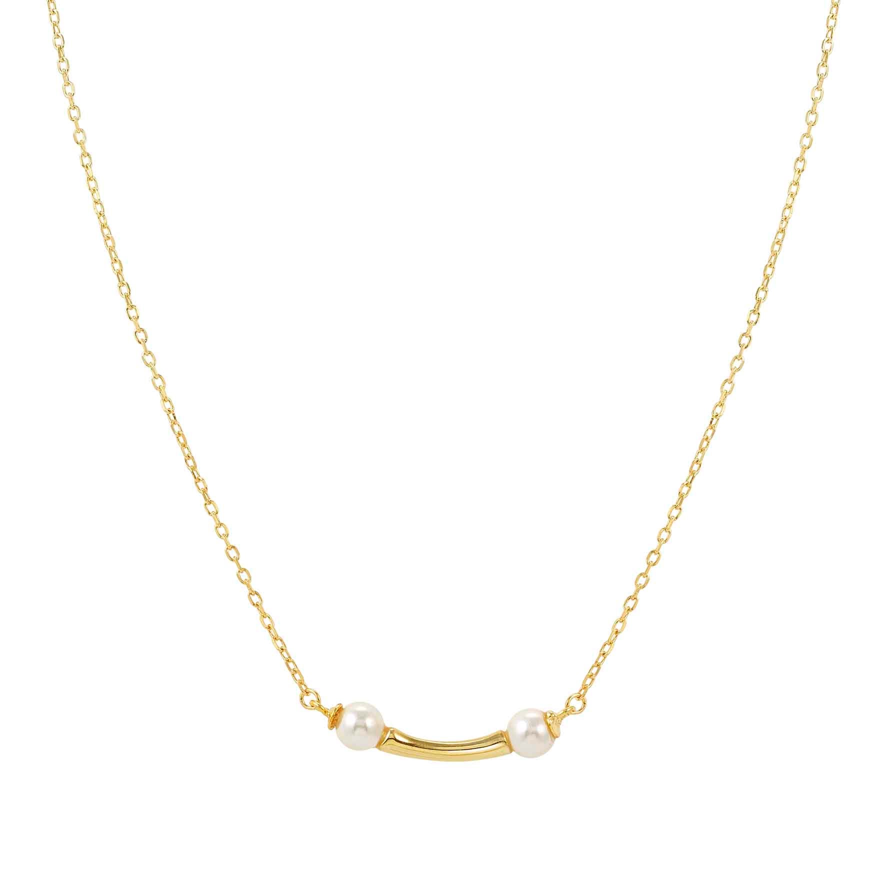 Fashion Era necklace with 2 pearls