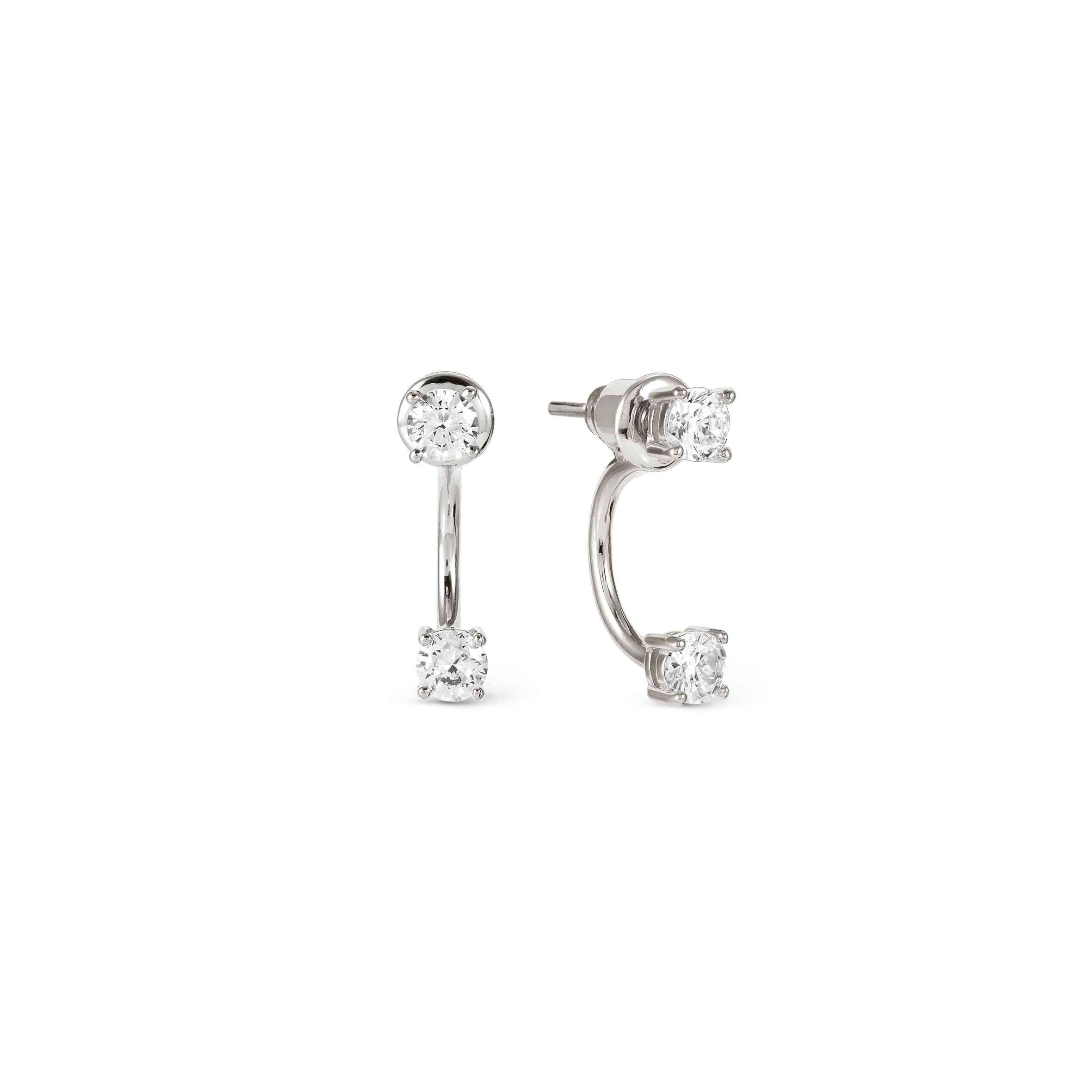 Fashion Era earrings 2 CZ, Large