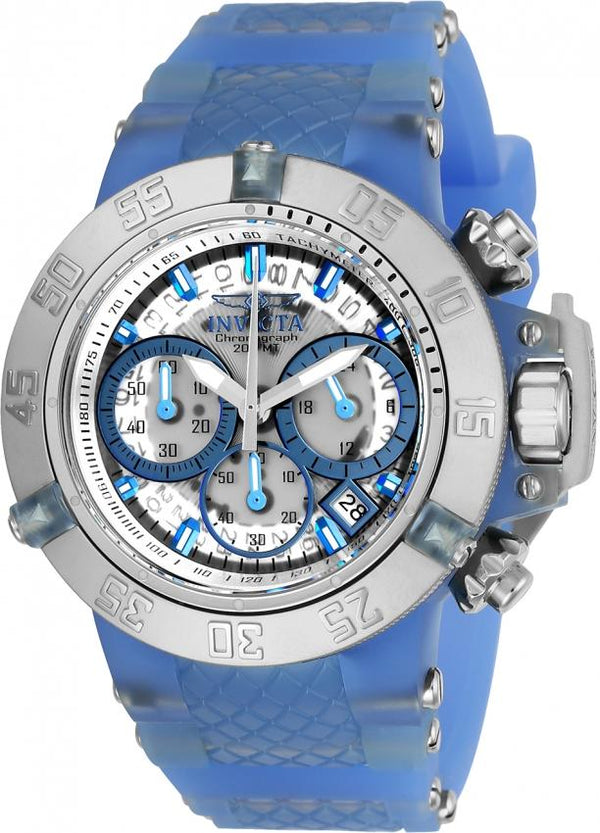 Invicta Women's 24376 Subaqua Noma III Blue and Silver Inserts Silicone Watch
