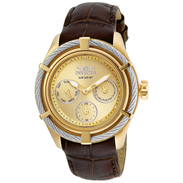 Invicta Women's 24458 Bolt Brown Leather Watch