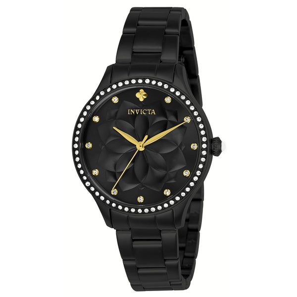 Invicta Women's 24538 Wildflower Black Stainless Steel Watch