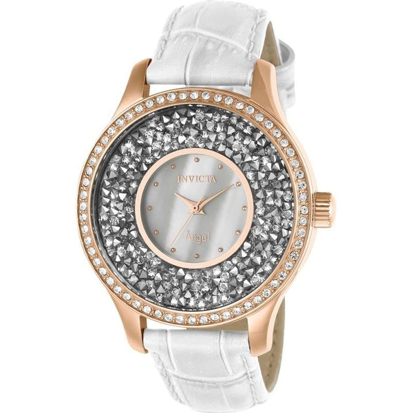 Invicta Women's 24588 Angel White Leather Watch