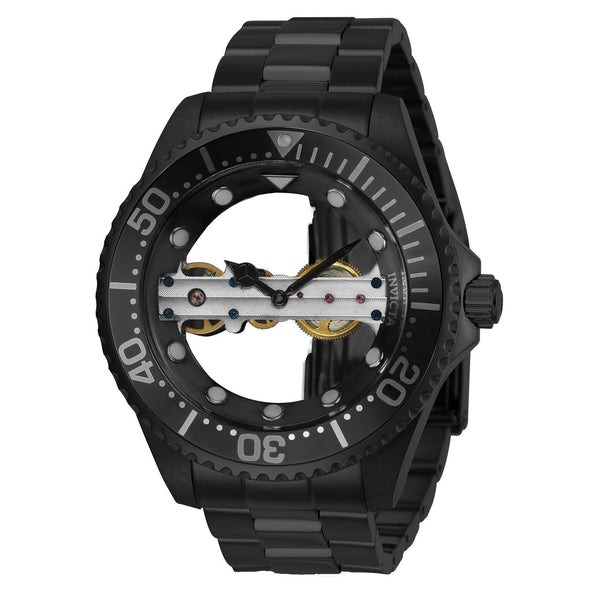 Invicta Men's 24697 Pro Diver Mechanical Black Stainless Steel Watch