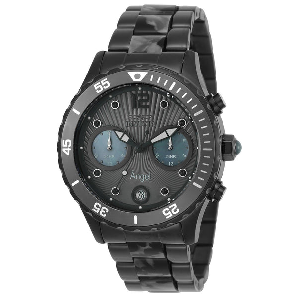 Invicta Women's 24705 Angel Black and Grey Stainless Steel Watch