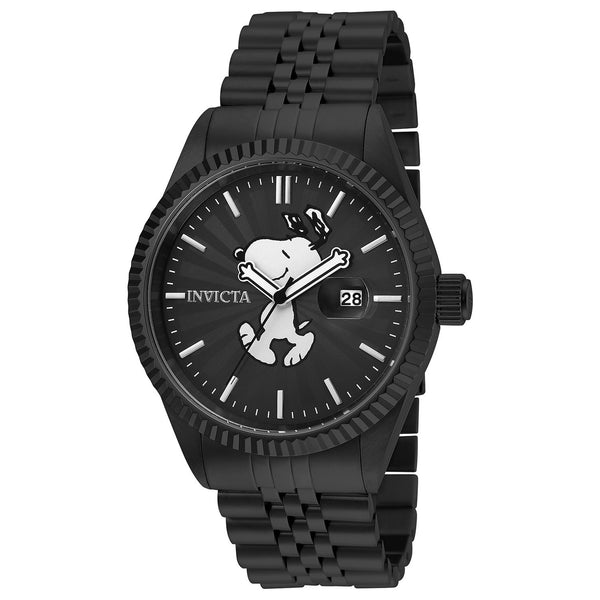 Invicta Men's 24802 Character Snoopy Black Stainless Steel Watch