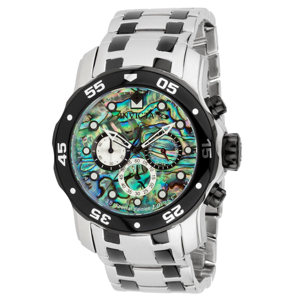 Invicta Men's 24837 Pro Diver Scuba Black and Silver Stainless Steel Watch