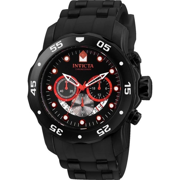 Invicta Men's 24853 Pro Diver Scuba Black Polyurethane and Stainless Steel Watch