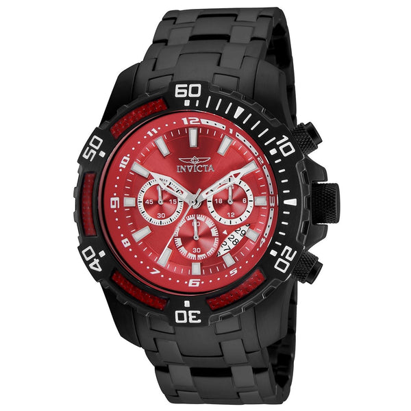 Invicta Men's 24857 Pro Diver Scuba Black Stainless Steel Watch