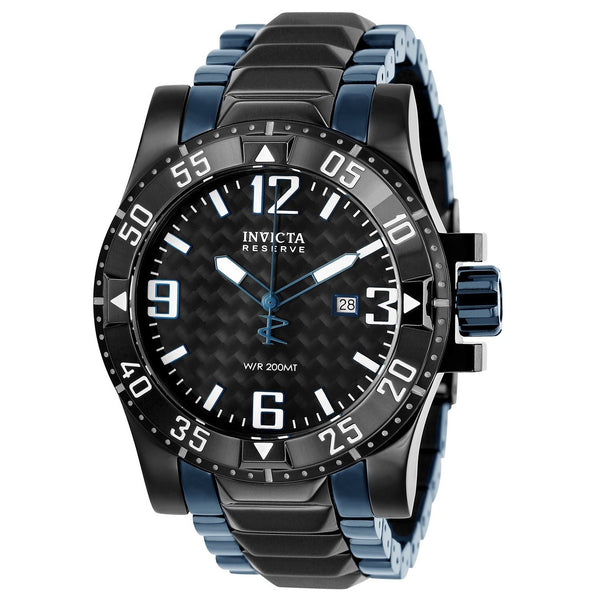 Invicta Men's 25065 Reserve Excursion Black and Blue Stainless Steel Watch