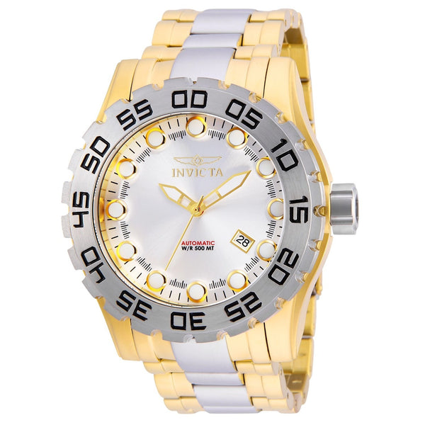 Invicta Men's 25092 Pro Diver Automatic Gold-Tone and Silver Stainless Steel Watch