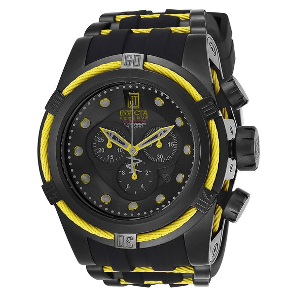 Invicta Men's 25232 Jason Taylor Black and Yellow Stainless Steel Watch