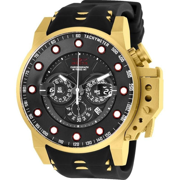 Invicta Men's 25272 I-Force Black and Gold-tone Polyurethane and Stainless Steel Watch
