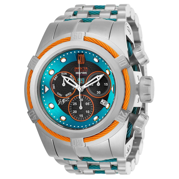 Invicta Men's 25307 Jason Taylor Excursion Silver and Blue Inserts Stainless Steel Watch