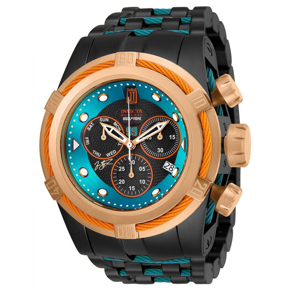 Invicta Men's 25309 Jason Taylor Excursion Black and Blue Stainless Steel Watch