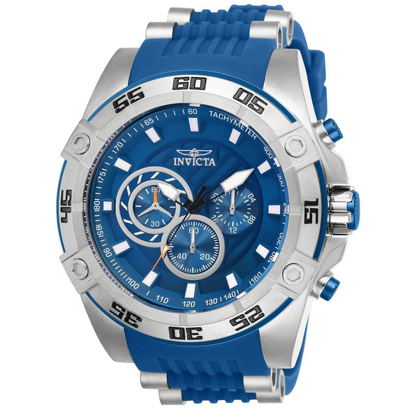 Invicta Men's 25506 Speedway Blue and Silver Polyurethane and Stainless Steel Watch