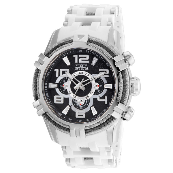 Invicta Men's 25554 Bolt White and Silver Inserts Polyurethane and Stainless Steel Watch