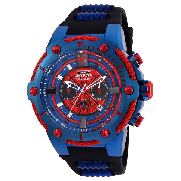 Invicta Men's 25688 Marvel Spiderman Black and Blue Polyurethane and Stainless Steel Watch