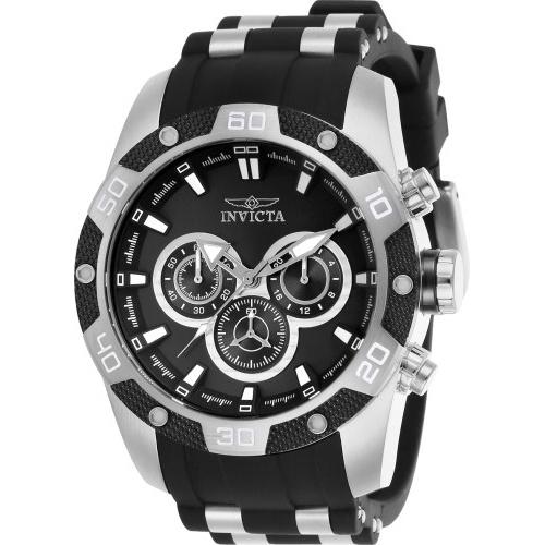 Invicta Men's 25832 Speedway Scuba Black and Silver Polyurethane and Stainless Steel Watch