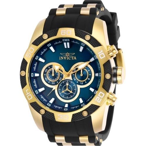 Invicta Men's 25836 Speedway Scuba Black and Gold-tone Polyurethane and Stainless Steel Watch