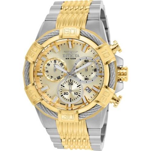 Invicta Men's 25864 Bolt Gold-Tone and White Inserts Stainless Steel Watch