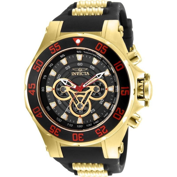 Invicta Men's 25987 Marvel Ironman Black and Gold-Tone Stainless Steel Watch