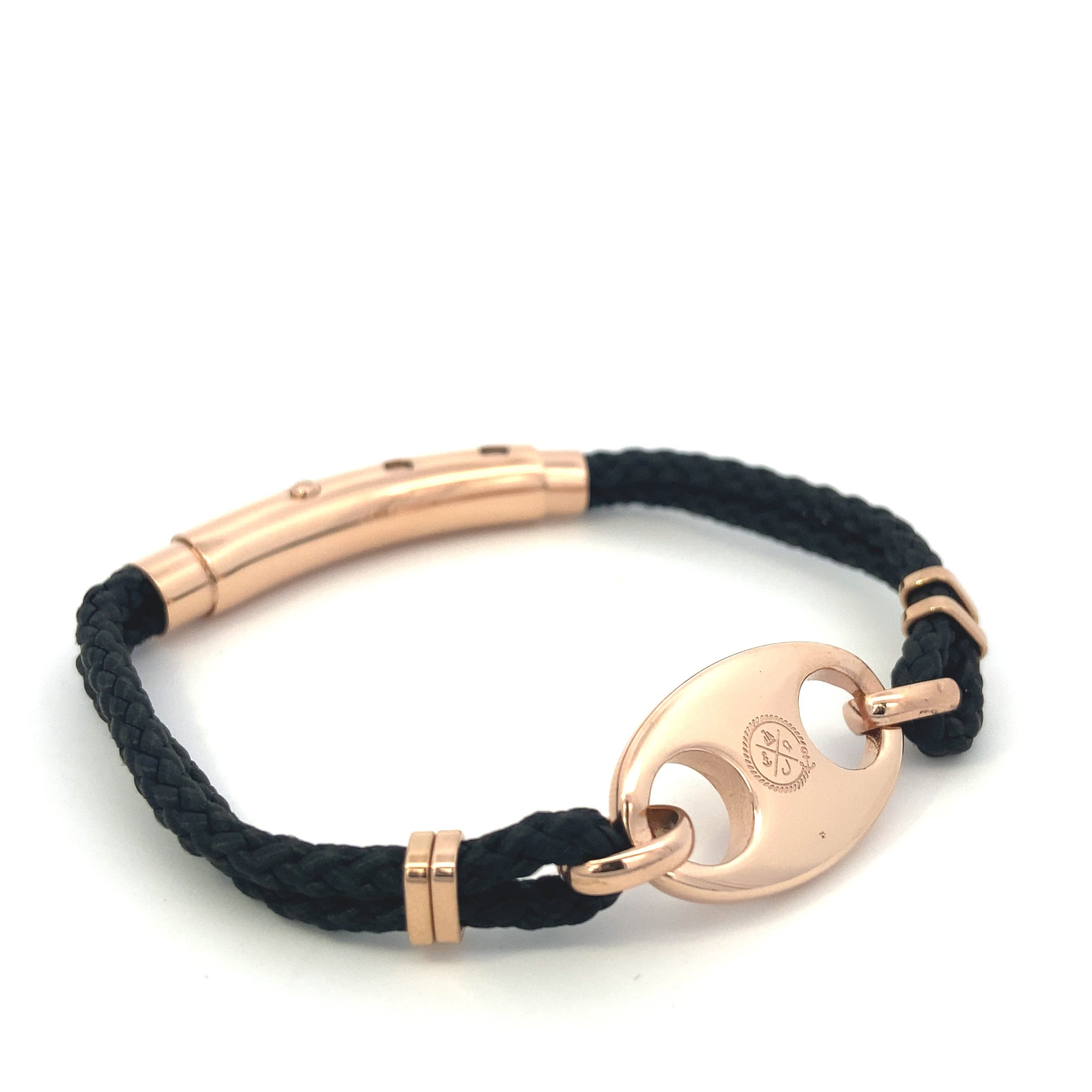 Double Cord Mariner Link Rose Gold