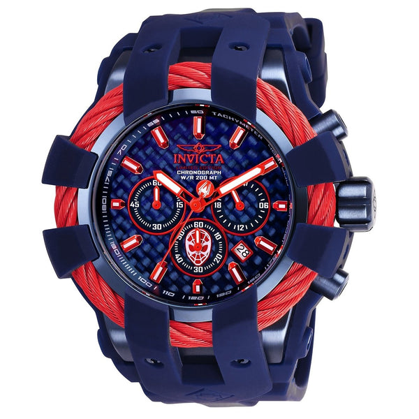 Invicta Men's 26008 Marvel Spiderman Blue Silicone Watch