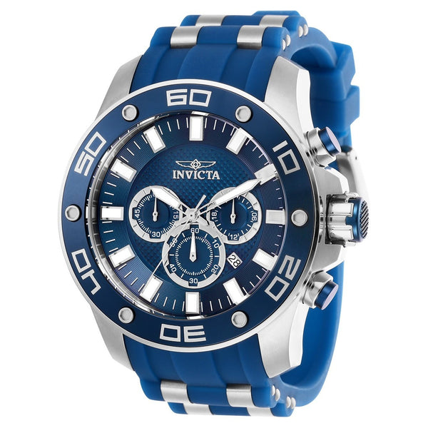 Invicta Men's 26085 Pro Diver Blue and Silver Polyurethane and Stainless Steel Watch