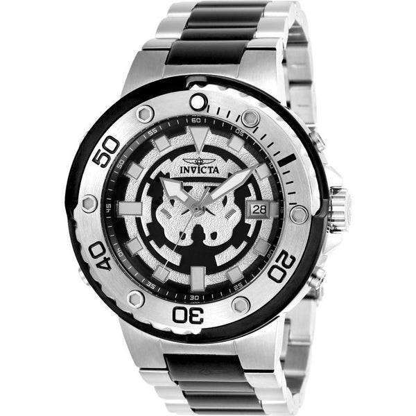 Invicta Men's 26203 Star Wars Stormtrooper Automatic Black and Silver Stainless Steel Watch