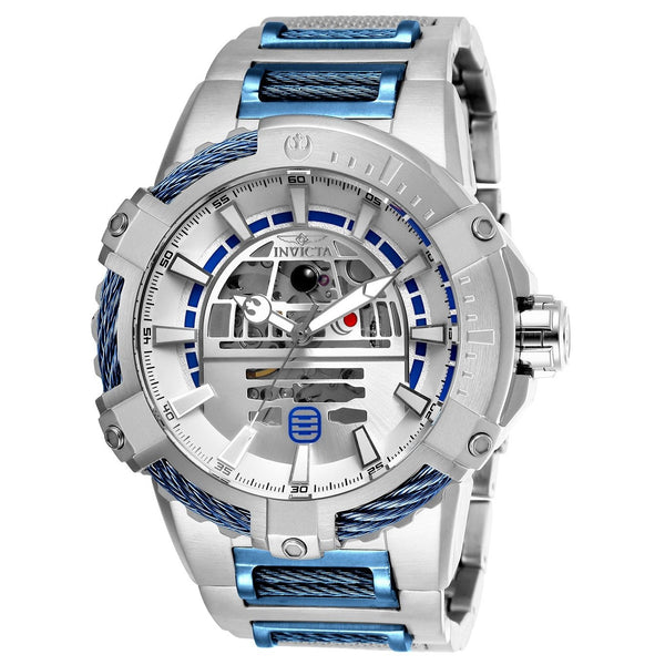 Invicta Men's 26206 Star Wars R2-D2 Automatic Blue and Silver Stainless Steel Watch