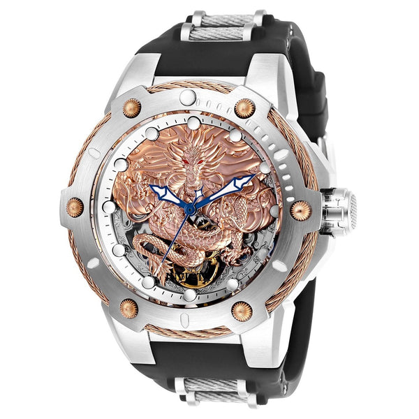 Invicta Men's 26317 Bolt Black and Silver Inserts Polyurethane and Stainless Steel Watch